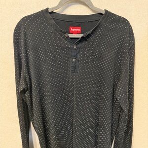 Vintage Supreme polka dotted henley